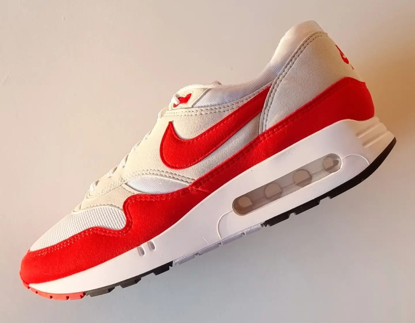 Nike Air Max 1 Big Bubble &#x27;White/University Red&#x27; 2023 Lateral
