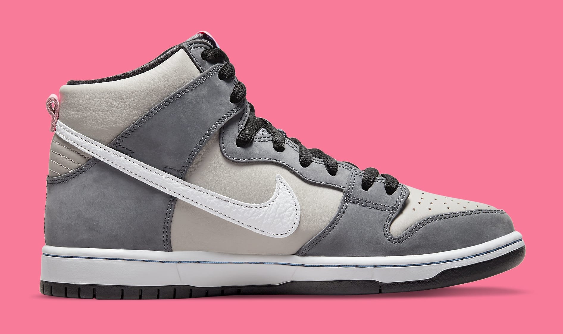 Nike SB Dunk High &#x27;Medium Grey&#x27; DJ9800 001 Medial