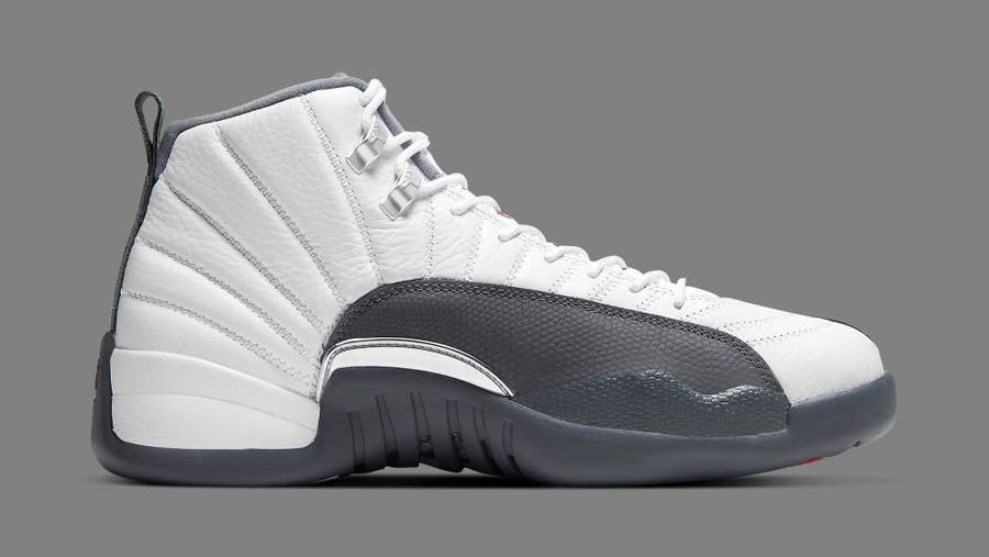 Jordan 12s hotsell white and grey