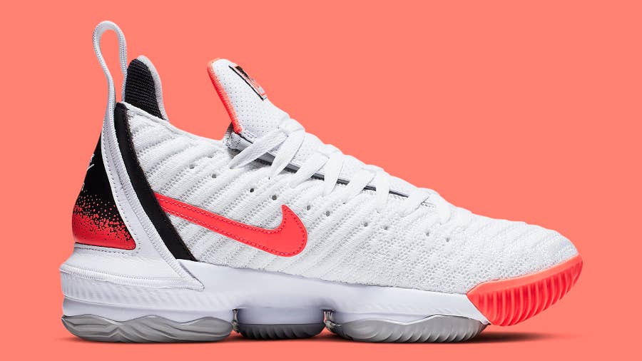 Lebron 16 hot lava hot sale white