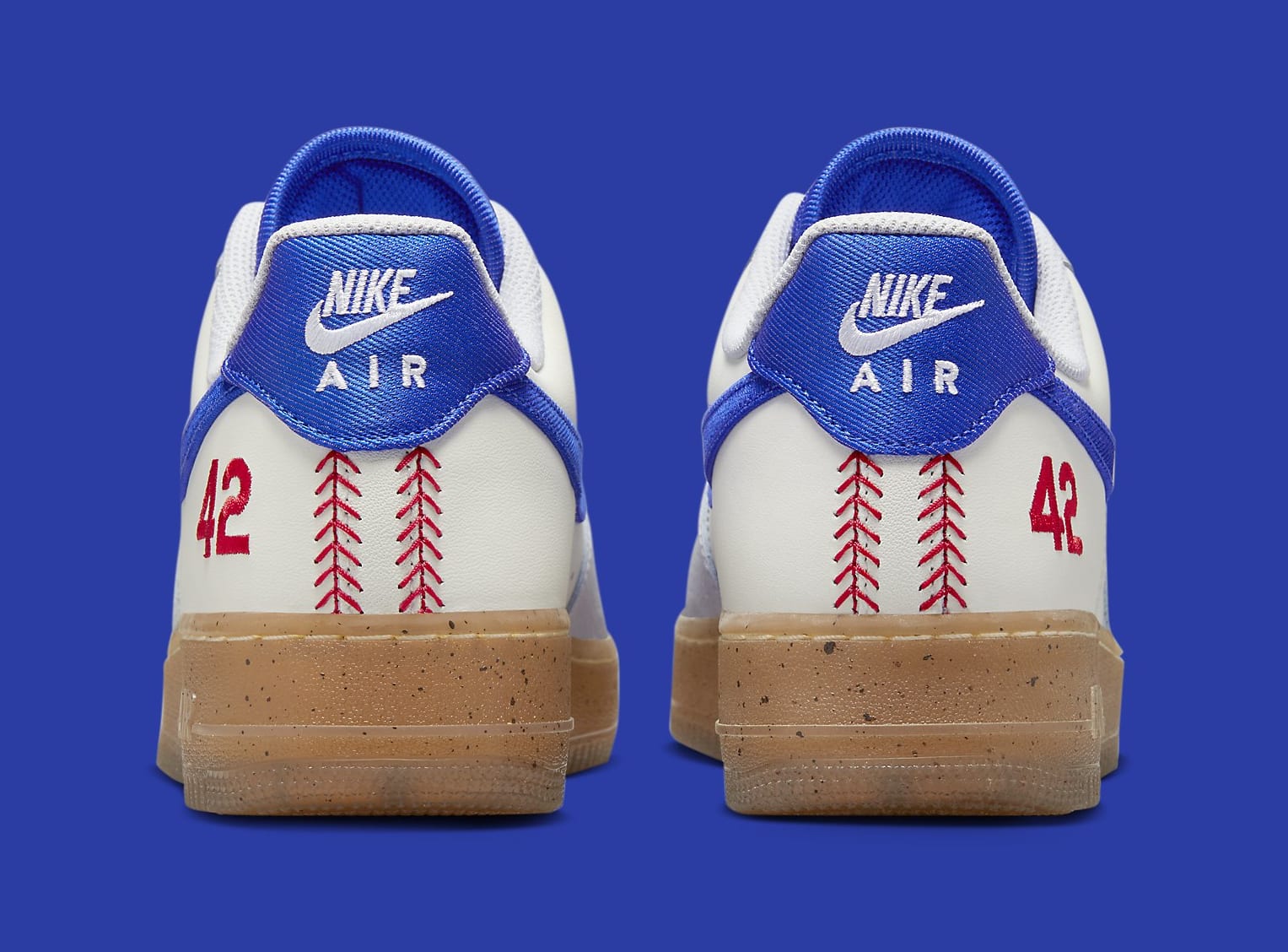 Nike Air Force 1 Low &#x27;Jackie Robinson&#x27; FN1868 100 Heel
