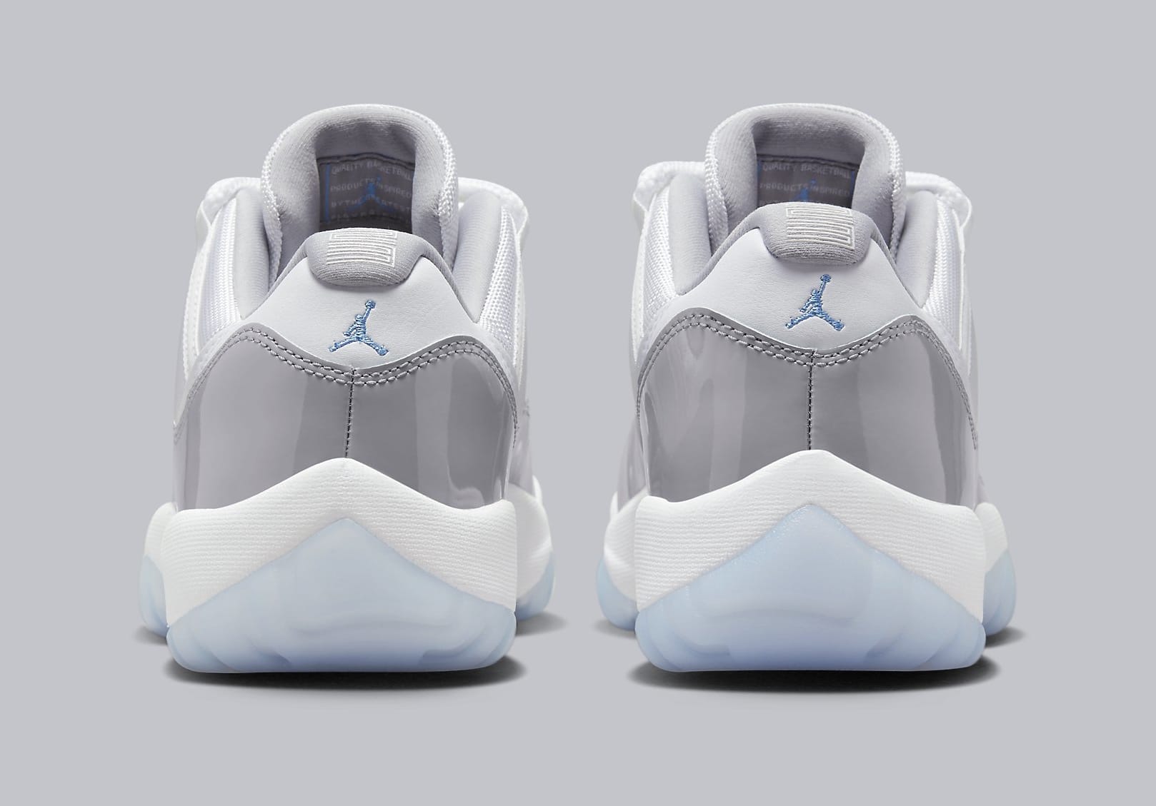 Jordan 11 white hot sale and university blue