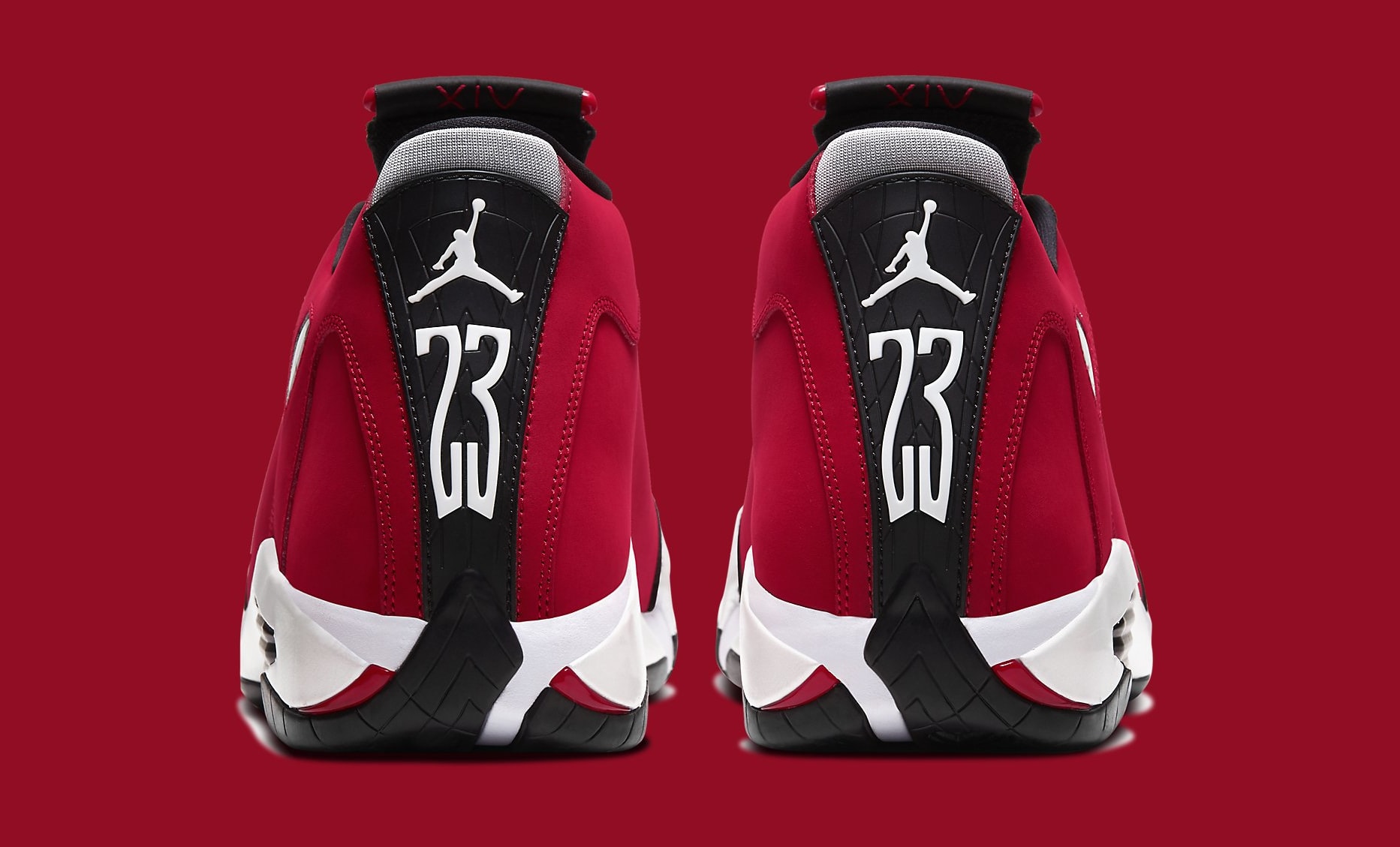 Air Jordan 14 Retro &#x27;Gym Red&#x27; 487471-006 Heel