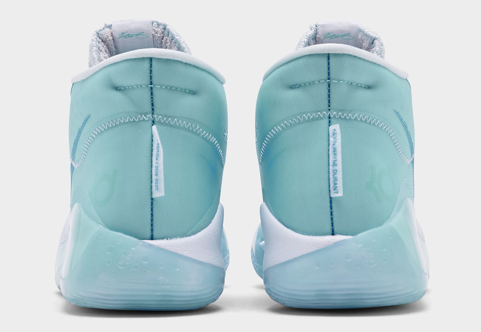Nike KD 12 Blue Gaze Release Date AR4229-400 Heel