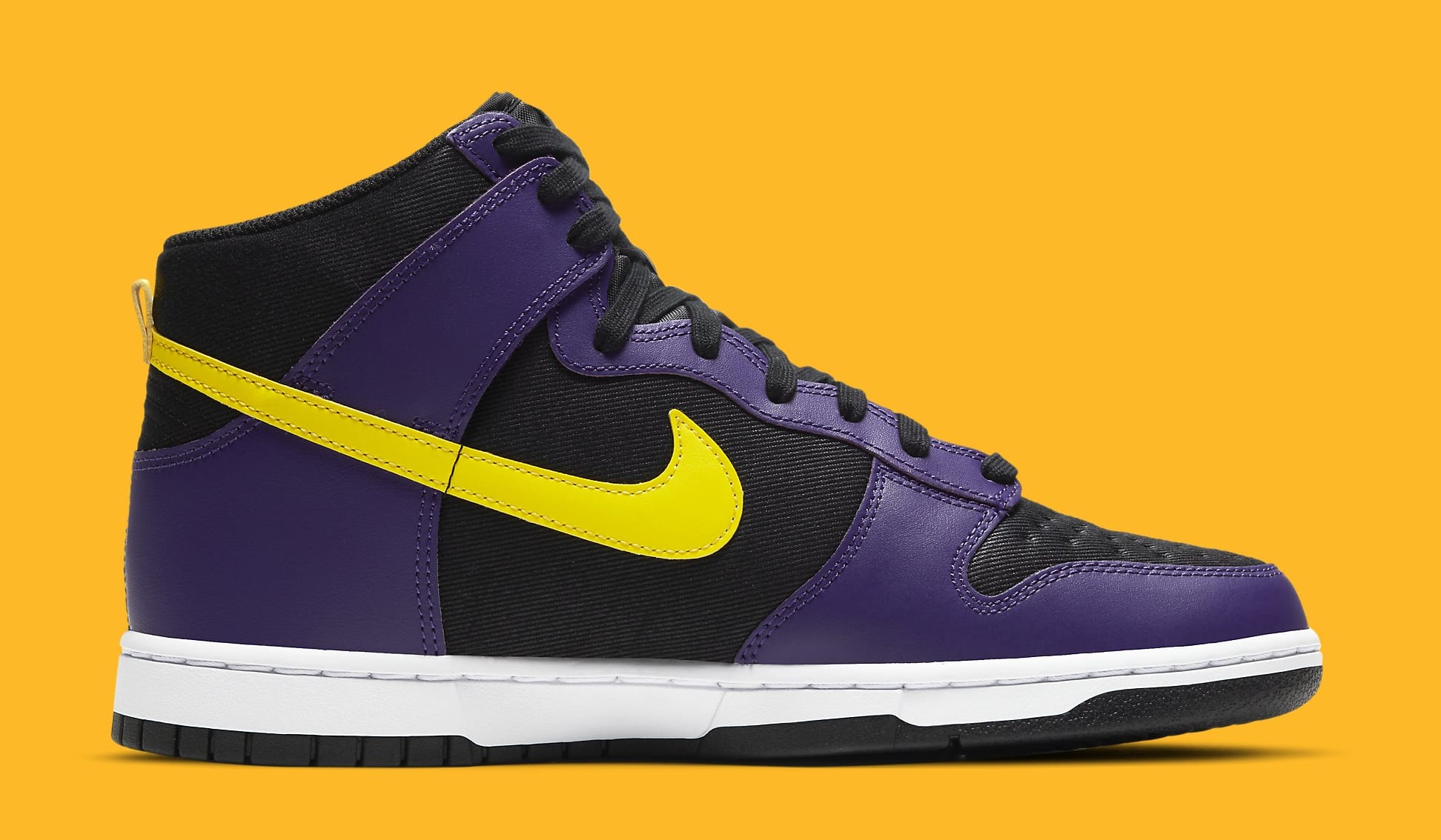Nike Dunk High EMB Lakers DH0642-001 Release Info