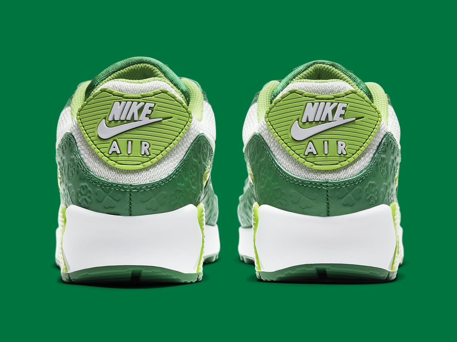 Nike Air Max 90 St. Patrick&#x27;s Day Release Date DD8555-300 Heel