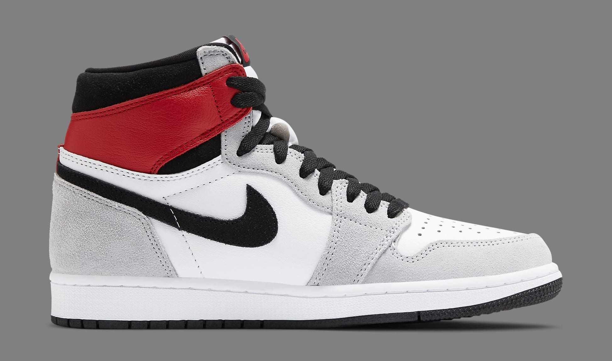 Air jordan retro 1 high outlet og light smoke grey varsity red