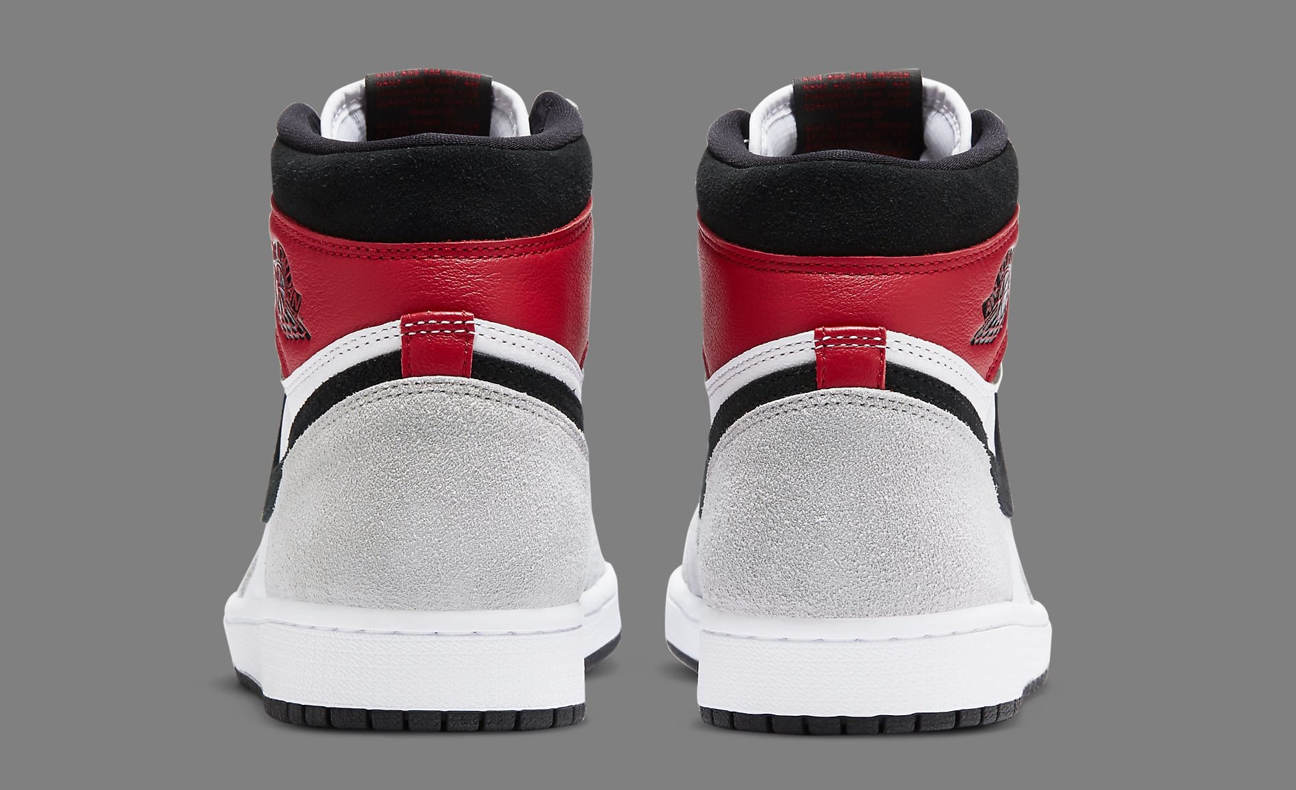 Air Jordan 1 Retro High &#x27;Light Smoke Grey&#x27; 555088-126 Heel