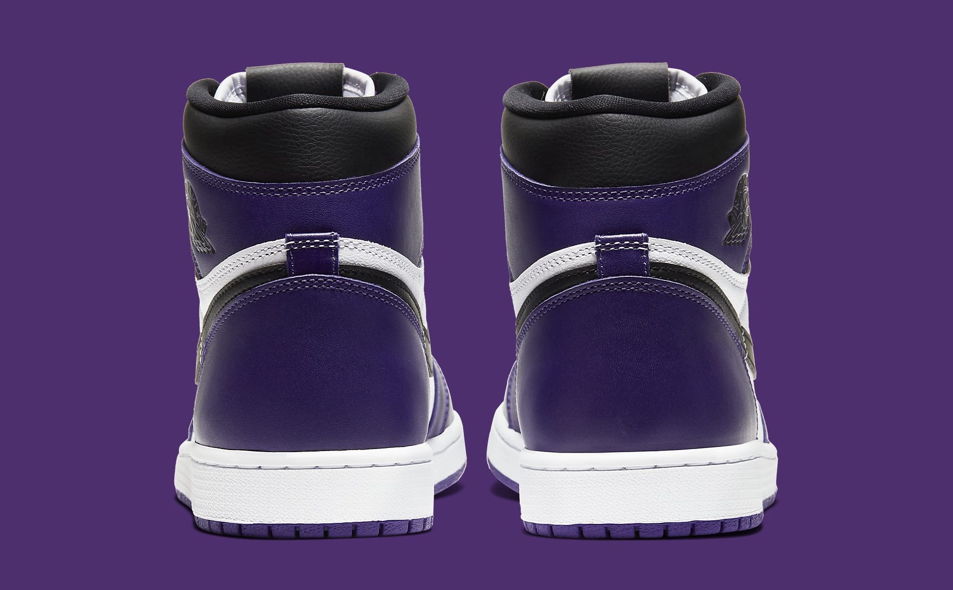 Air Jordan 1 Court Purple Release Date 555088-500 Heel