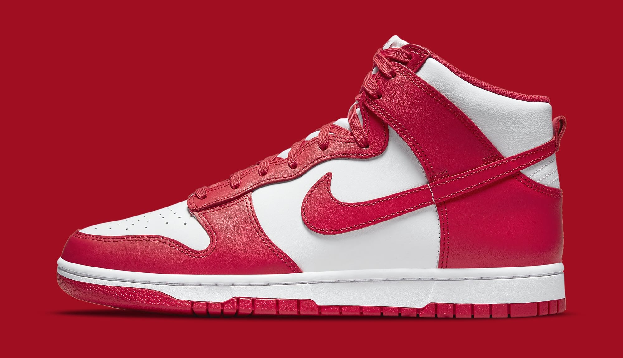 Championship Red' Nike Dunk Highs Get an Official Release Date