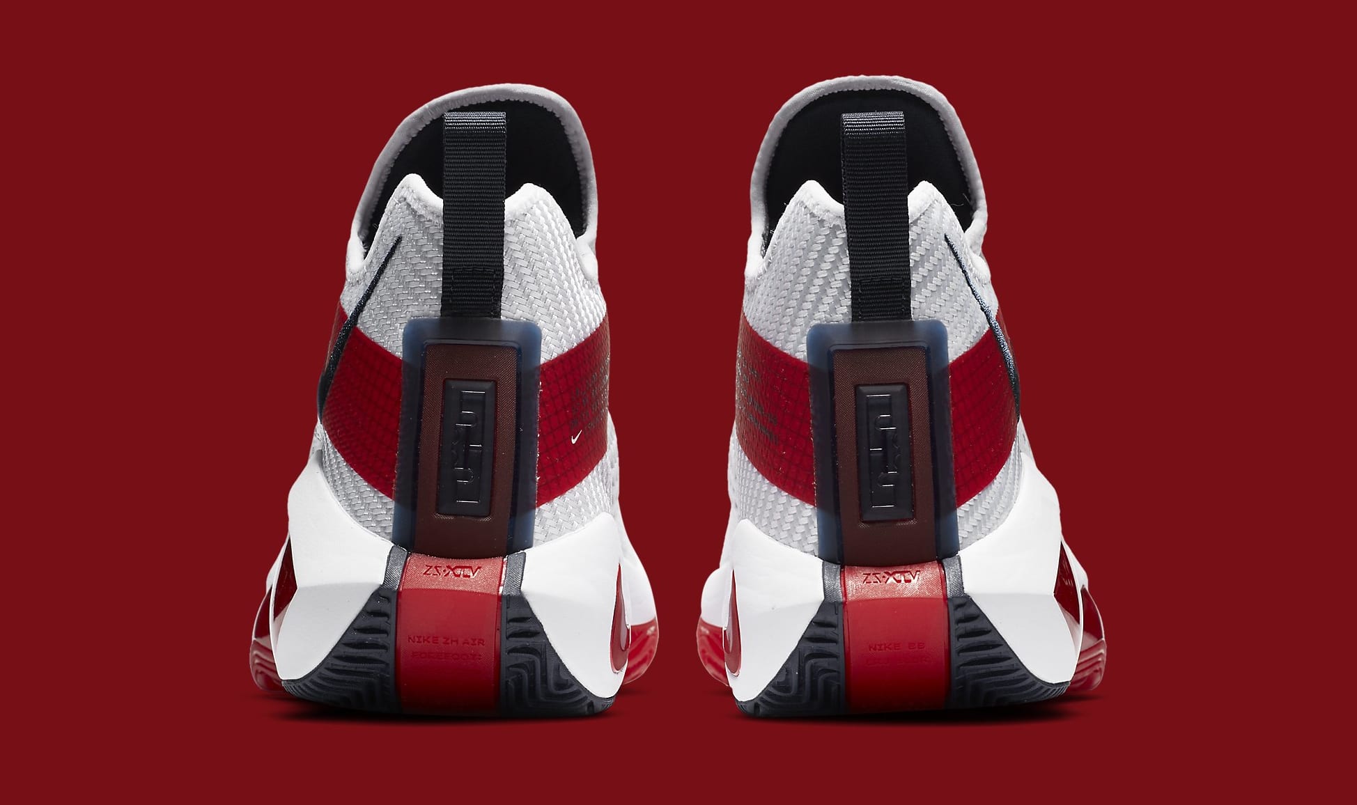 Nike LeBron Soldier 14 White/University Red-Team Red CK6024-100 Heel