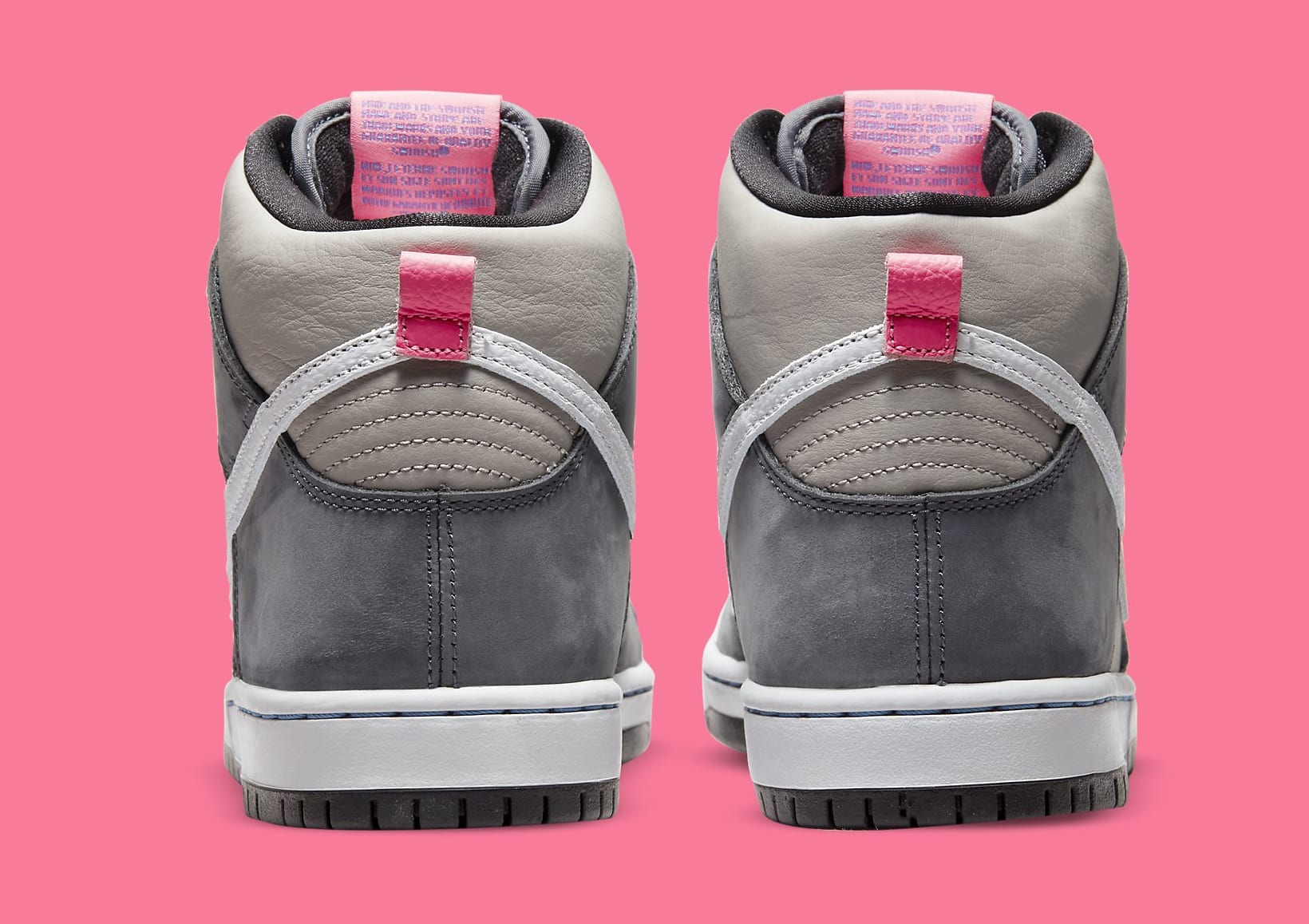 Nike SB Dunk High &#x27;Medium Grey&#x27; DJ9800 001 Heel