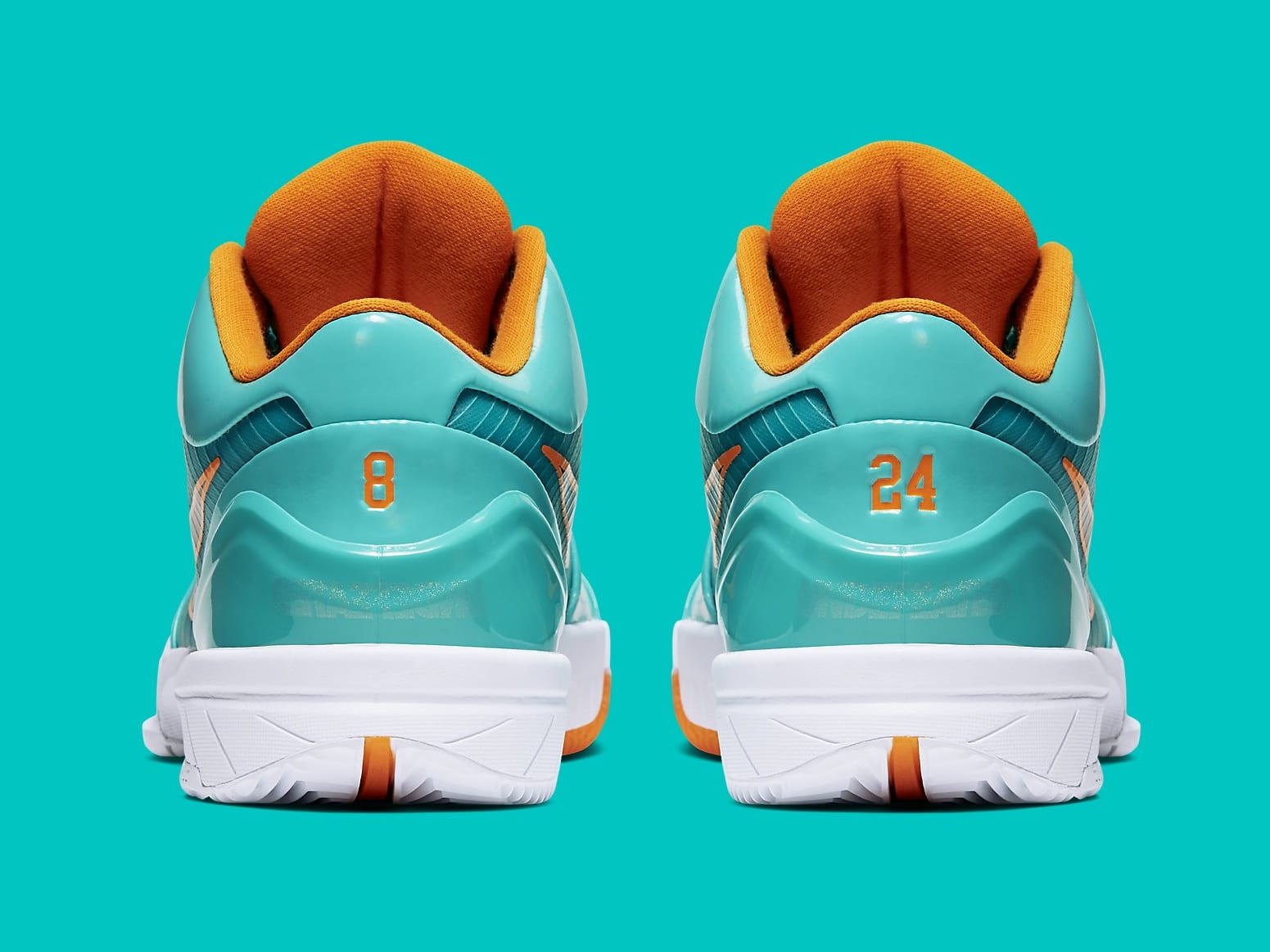 UNDFTD x Nike Kobe 4 Protro Teal Release Date CQ38869-300 Heel