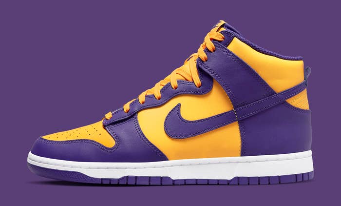 LSU Colors Dress This Nike Dunk High | Complex