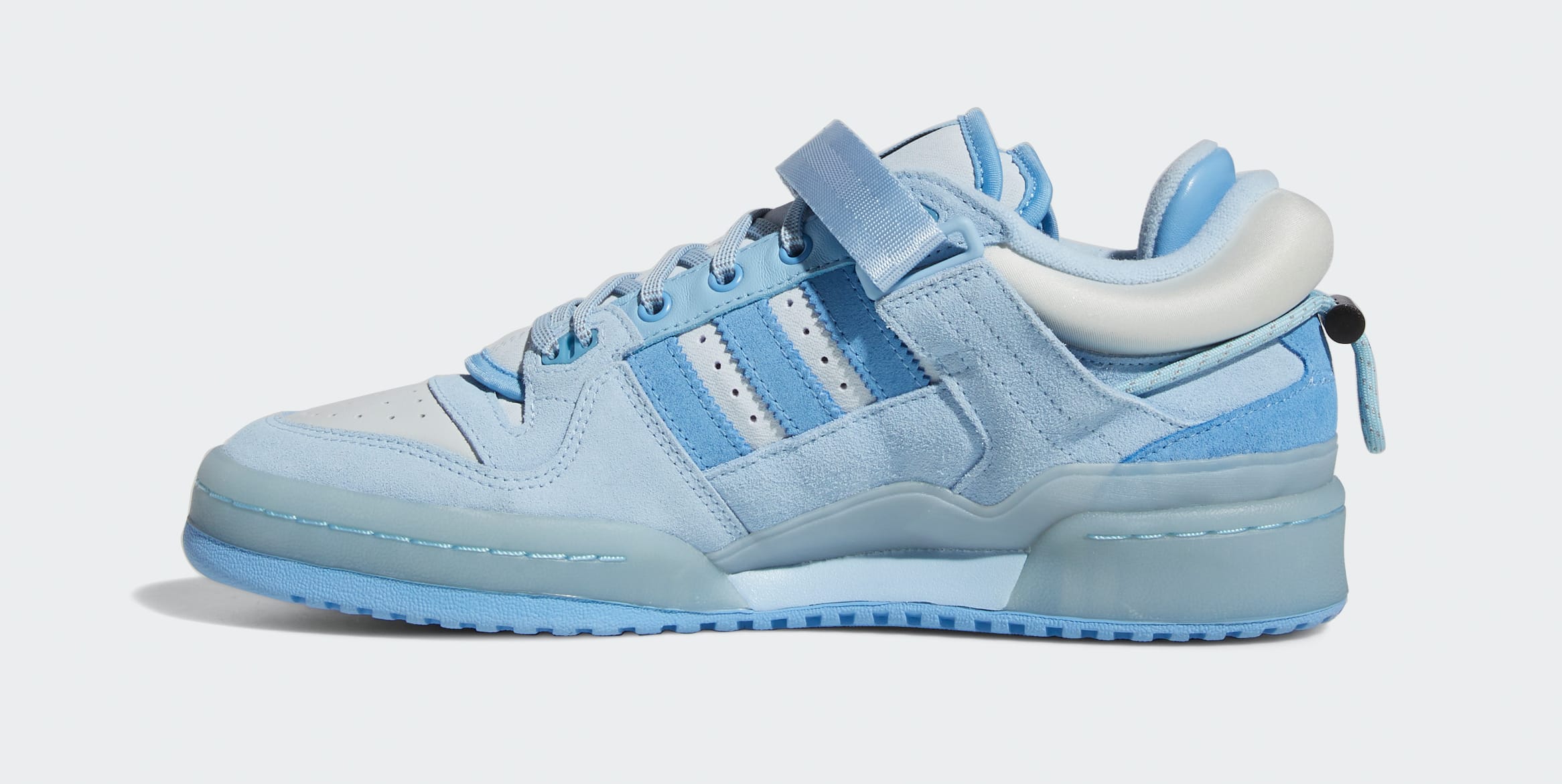 Bad Bunny x Adidas Forum Buckle Low &#x27;Blue&#x27; GY9693 Heel