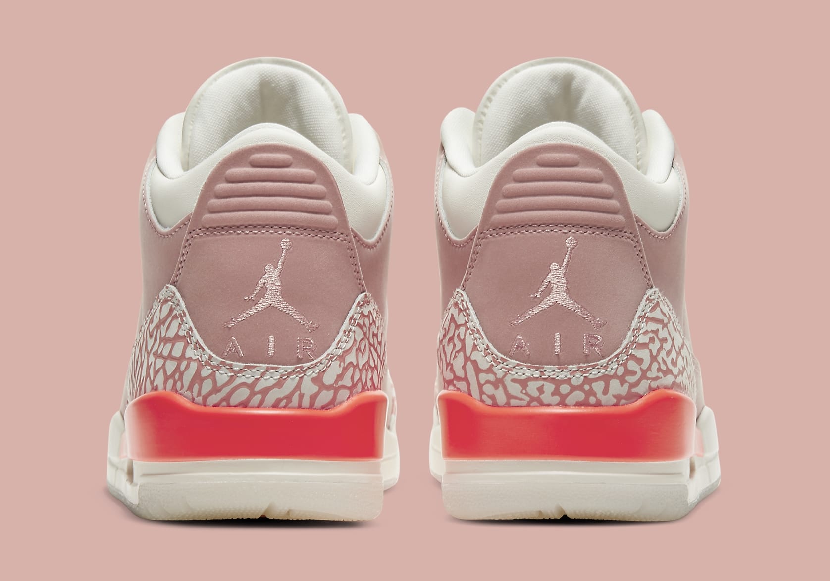 Air Jordan 3 Retro Women&#x27;s &#x27;Rust Pink&#x27; CK9246-600 Heel
