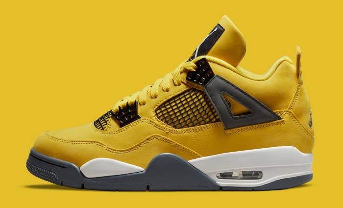 Air Jordan 4 Retro &#x27;Lightning&#x27; CT8527-700 Lateral