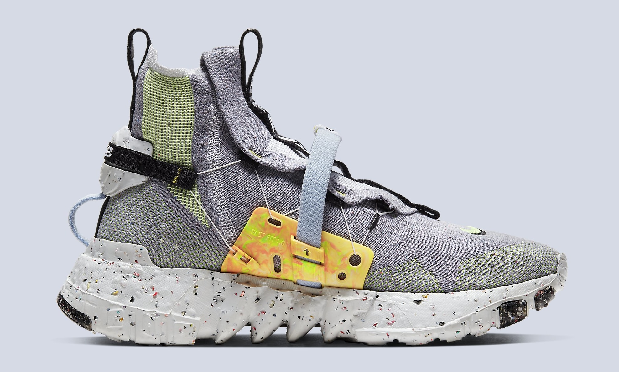 Nike Space Hippie 03 &#x27;Grey/Volt&#x27; CQ3989-002 Medial