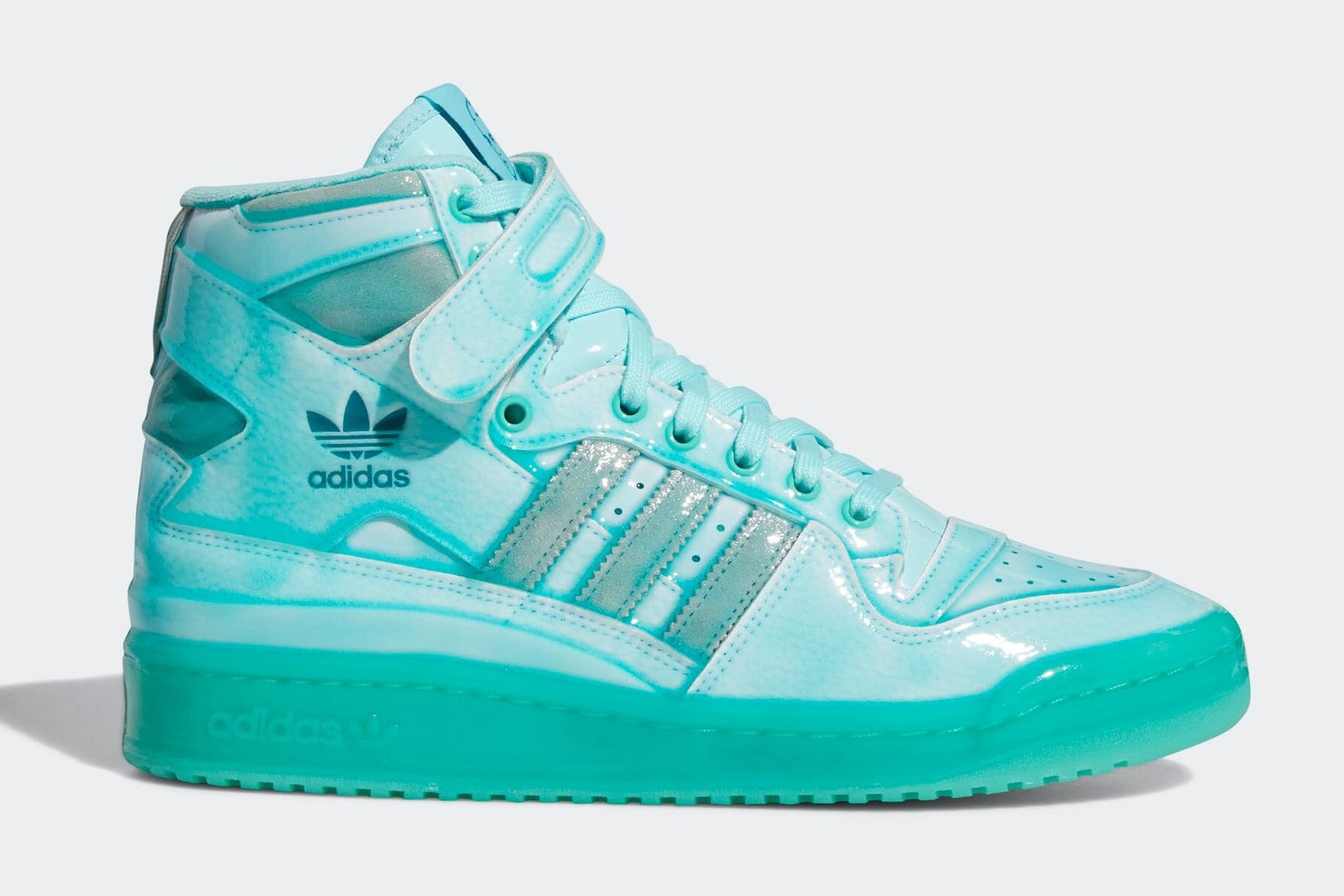 Jeremy Scott x Adidas Forum Hi Aqua