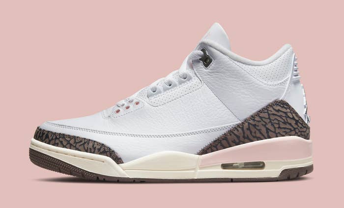 Air Jordan 3 Women&#x27;s &#x27;Dark Mocha&#x27; CK9246 102 Lateral