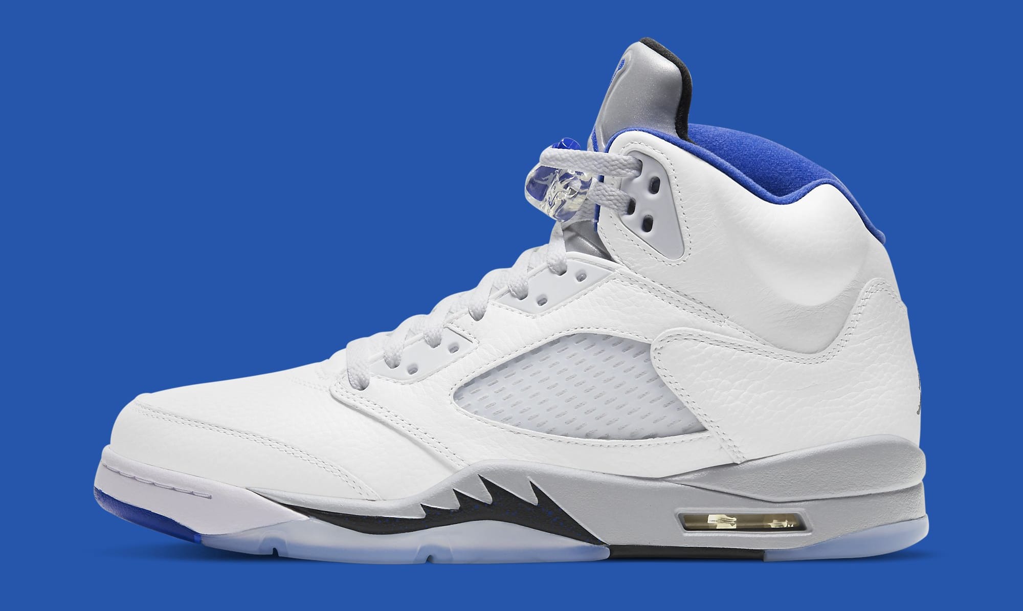 Jordan 5 clearance white blue