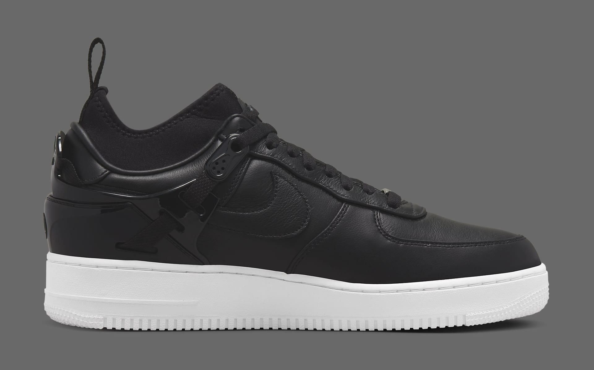 Undercover x Nike Air Force 1 Low &#x27;Black&#x27; DQ7558-002 Medial