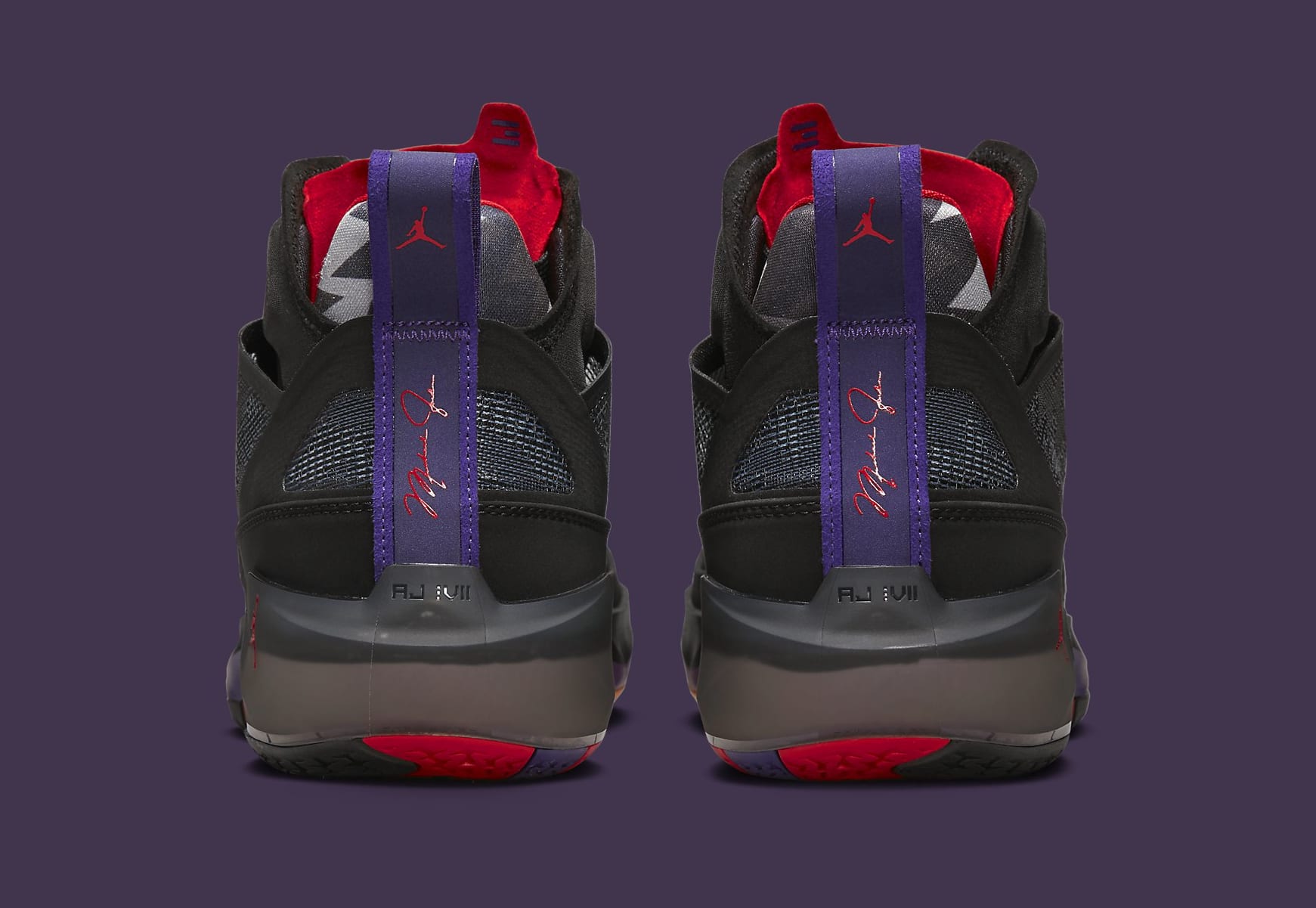 Air Jordan 37 &#x27;Raptors&#x27; DD6958 065 Heel