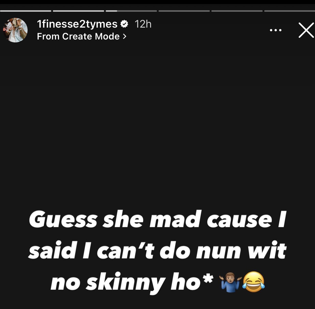 finesse2tymes posting on instagram
