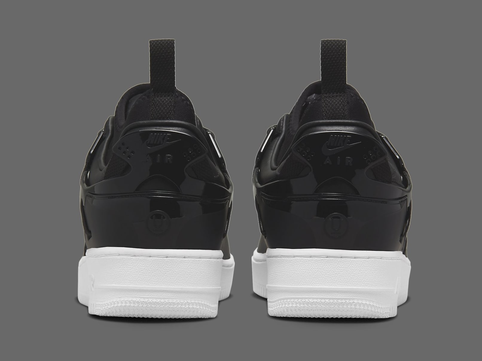 Undercover x Nike Air Force 1 Low &#x27;Black&#x27; DQ7558-002 Heel