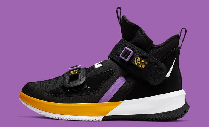 Nike LeBron Soldier 13 Lakers Release Date AR4228-004 Profile
