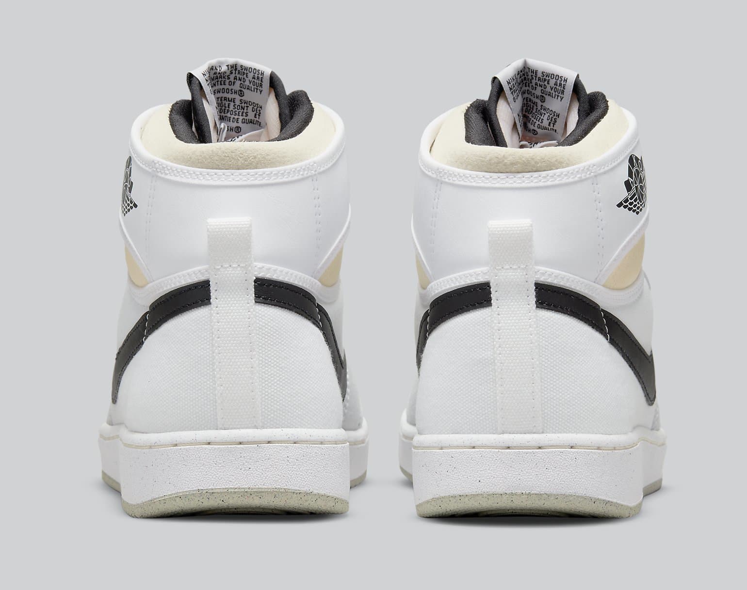 Air Jordan 1 KO &#x27;White and Black&#x27; DO5047 100 Heel