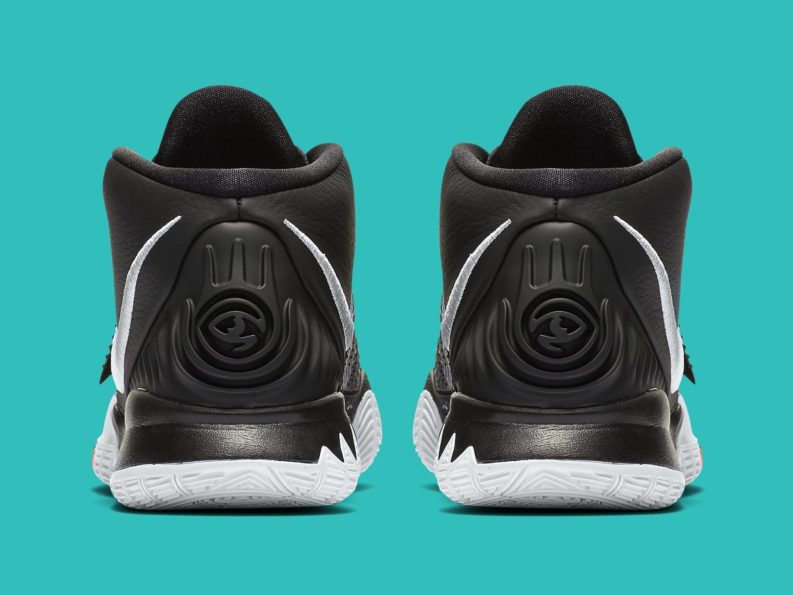 Nike Kyrie 6 Black White Release Date BQ4630-001 Heel