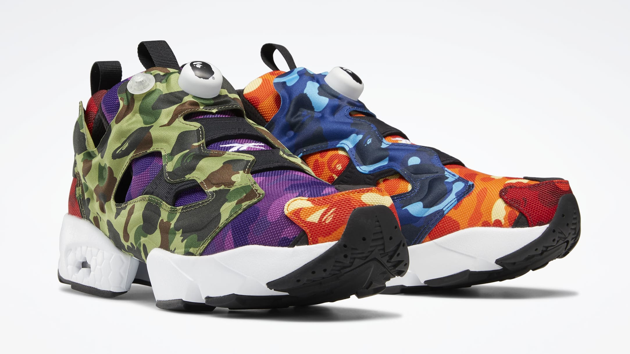 Bape x Reebok Insta Pump Fury Release Date Q47370 Pair