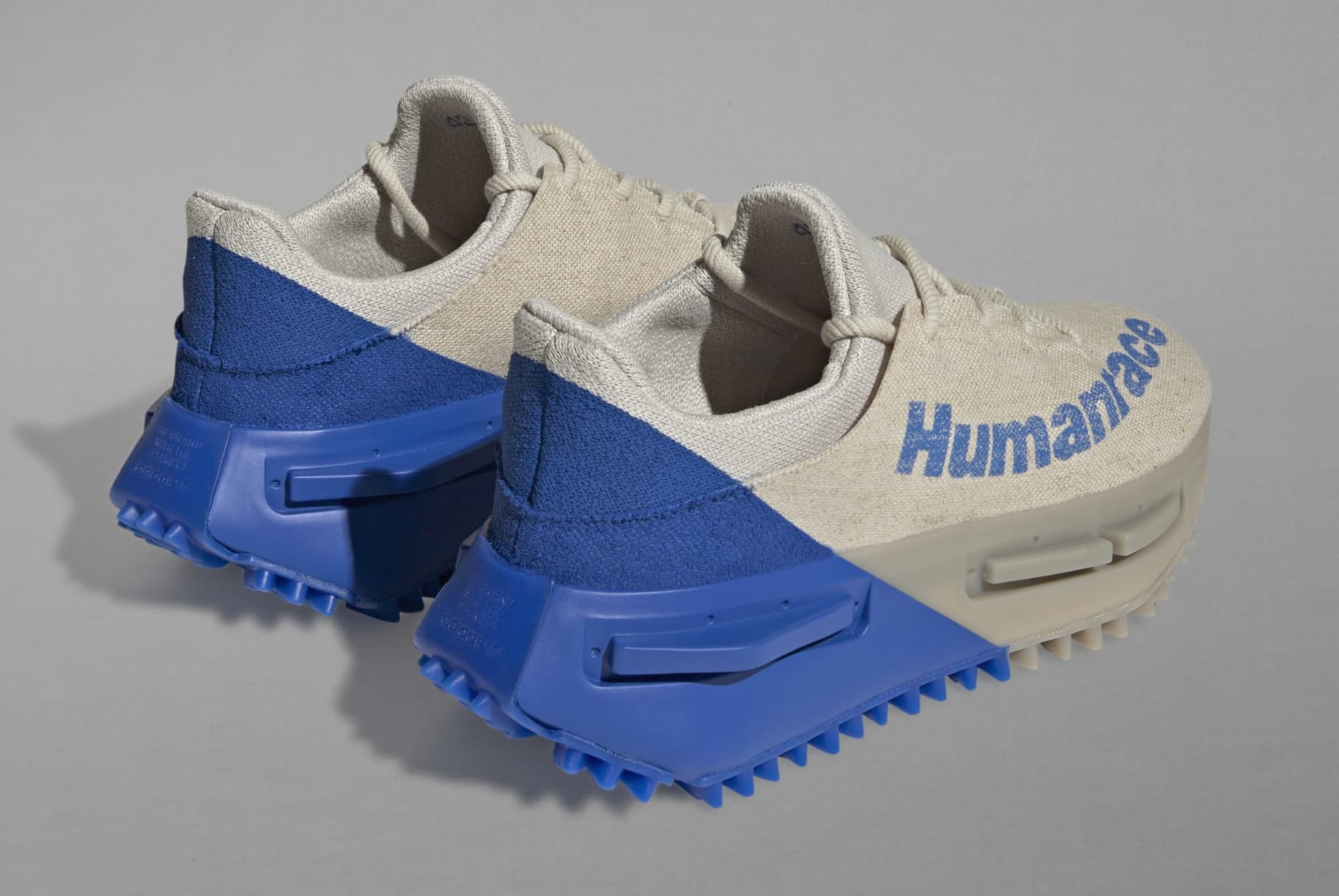 Humanrace x Adidas NMD S1 MAHBS &#x27;Oatmeal&#x27; HP2641 Heel