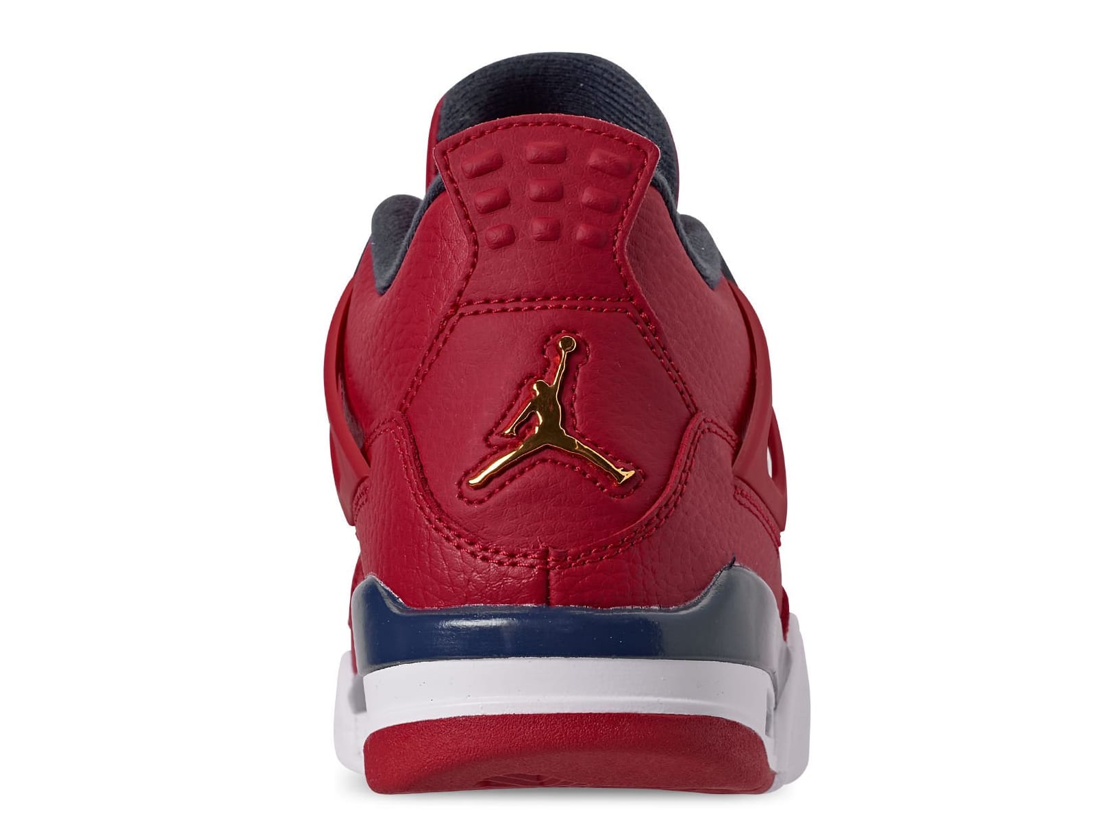Air Jordan 4 Retro SE &#x27;Fiba&#x27; Gym Red/White/Metallic Gold/Obsidian CI1184-617 (Heel)