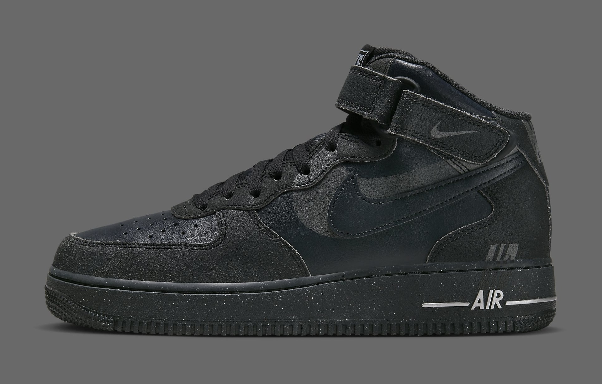 Nike Air Force 1 Mid &#x27;Halloween&#x27; DQ7666 001 Lateral