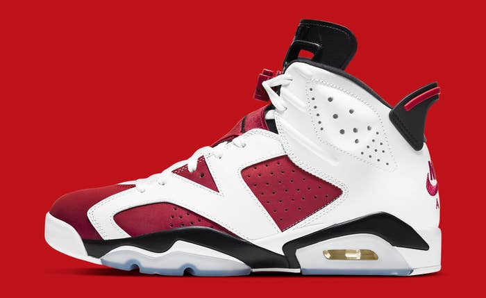 Air Jordan 6 Retro &#x27;Carmine&#x27; 2021 CT8529-106 Lateral