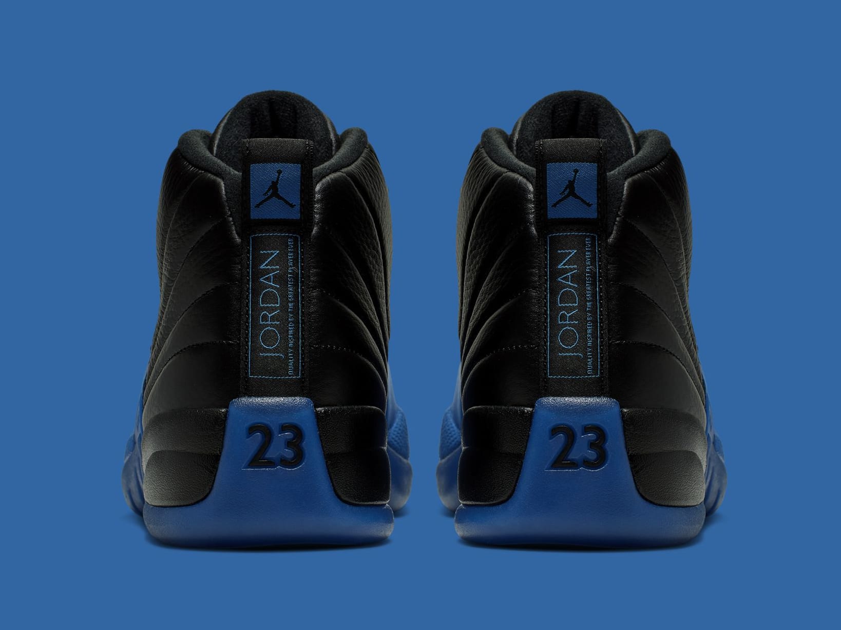 Air Jordan 12 Retro &#x27;Black/Game Royal&#x27; 130690-014 (Heel)