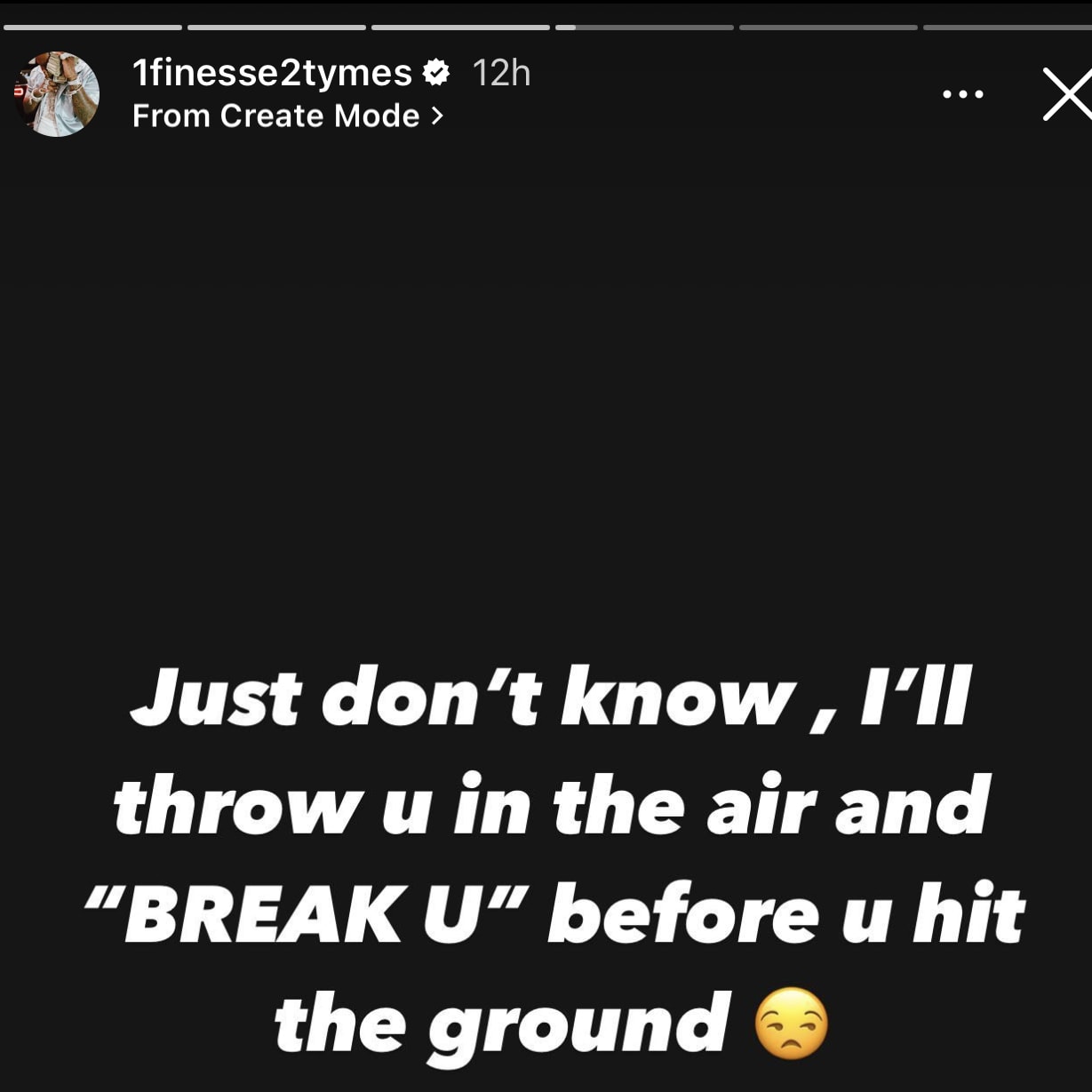 finesse2tymes is seen posting on instagram
