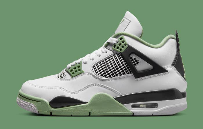 Air Jordan 4 Women&#x27;s Seafoam&#x27; AQ9129 103 Lateral