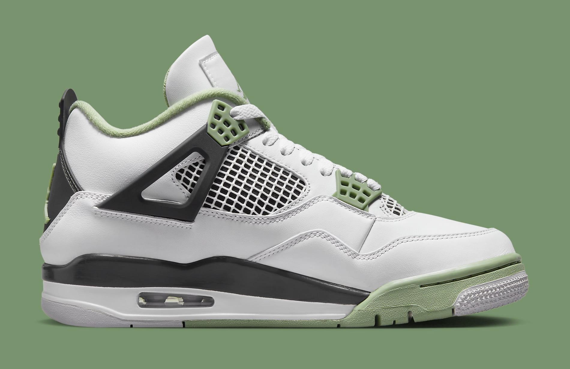 Air Jordan 4 Women&#x27;s Seafoam&#x27; AQ9129 103 Medial