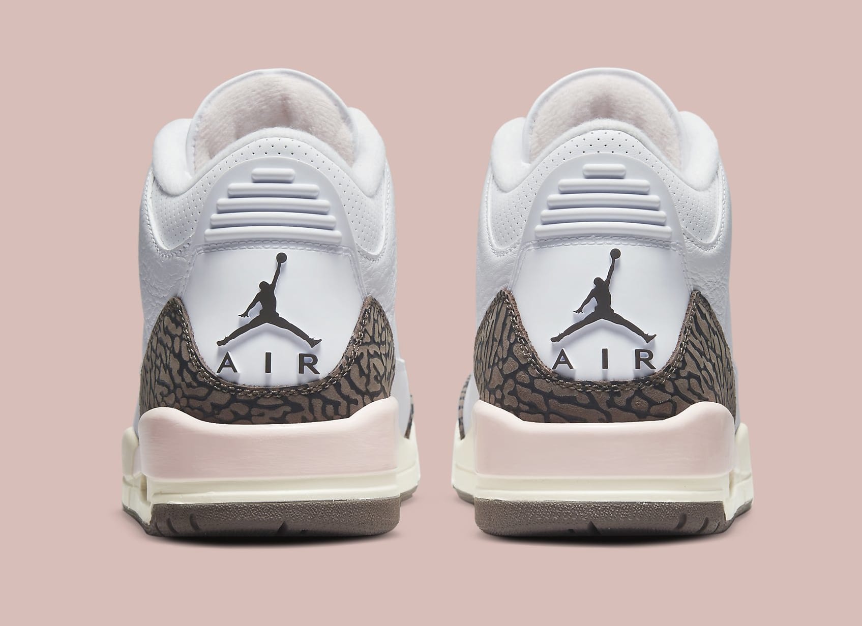 Air Jordan 3 Women&#x27;s &#x27;Dark Mocha&#x27; CK9246 102 Heel