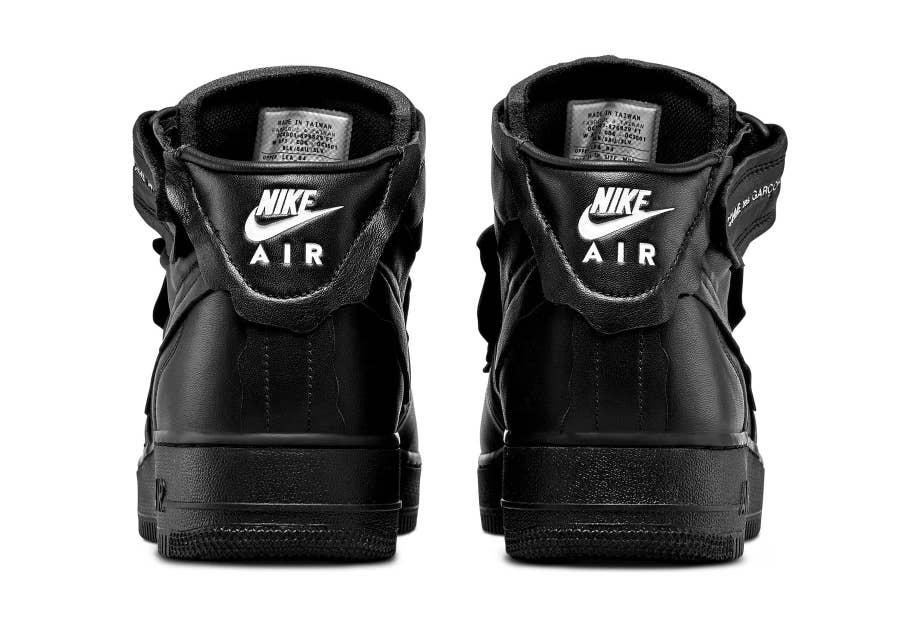 Nike air force 1 mid comme des best sale garcons black