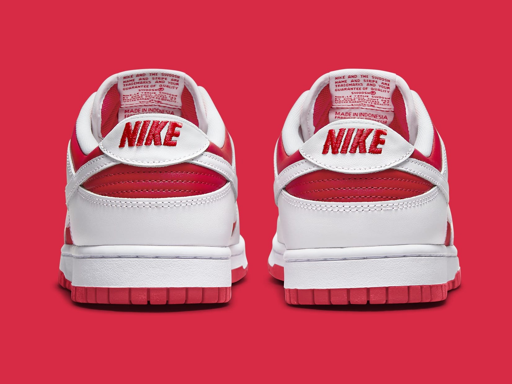 Nike Dunk Low Championship Red DD1391-600 Release Date Heel