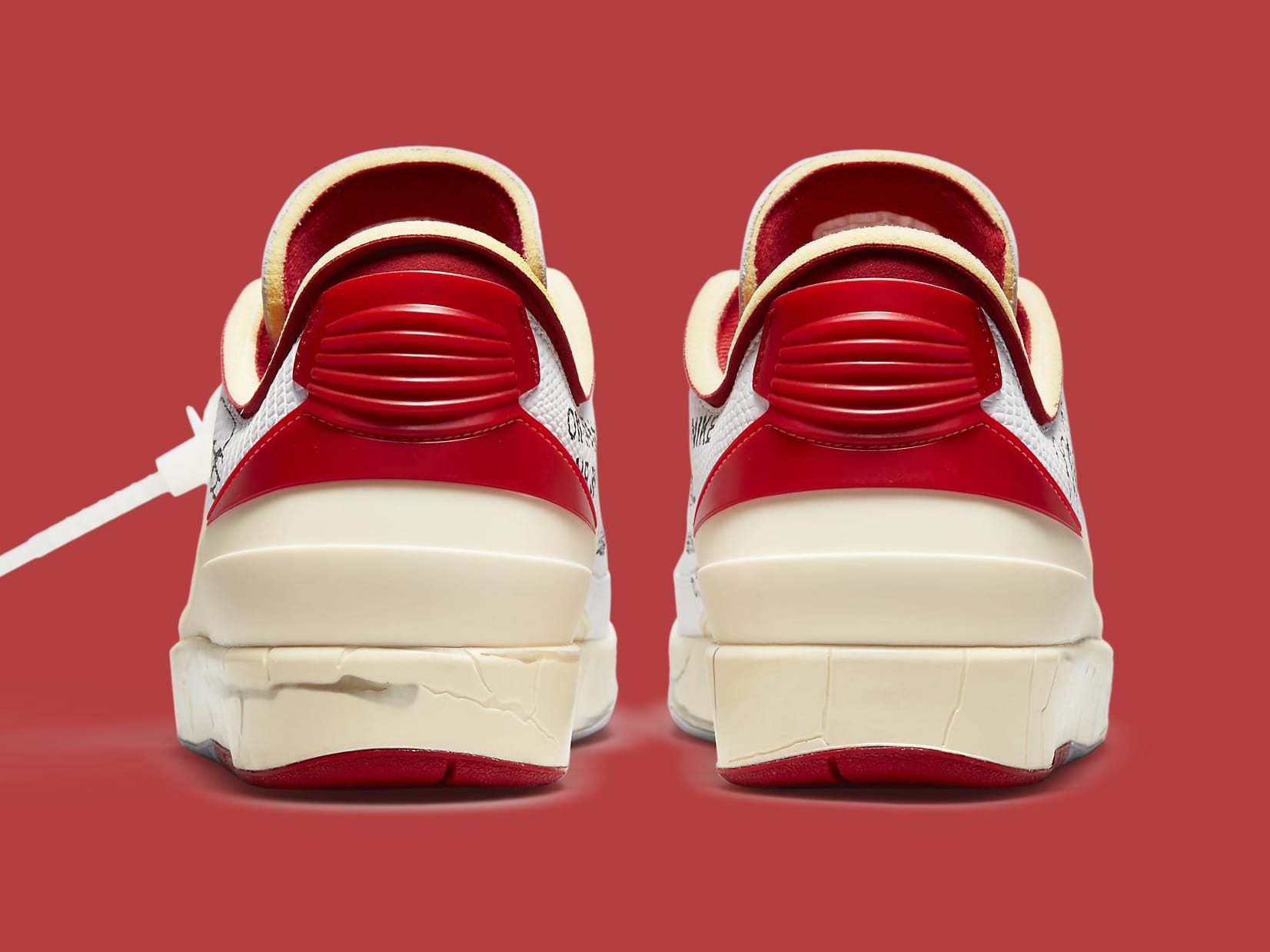 Off-White x Air Jordan 2 Low White Red DJ4375-106 Release Date - SBD