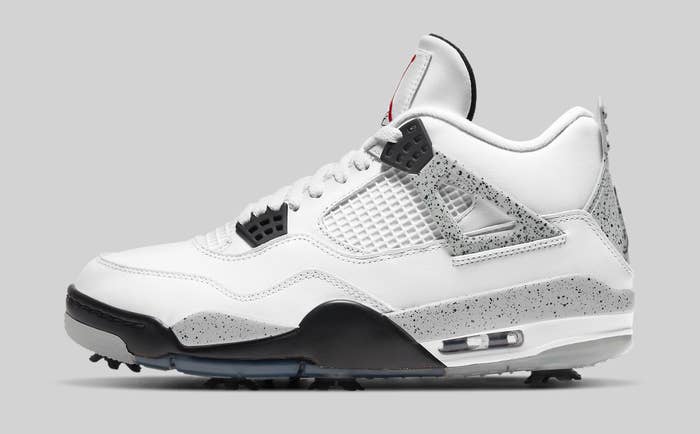Air Jordan 4 Golf &#x27;White Cement&#x27; CU9981-100 Lateral