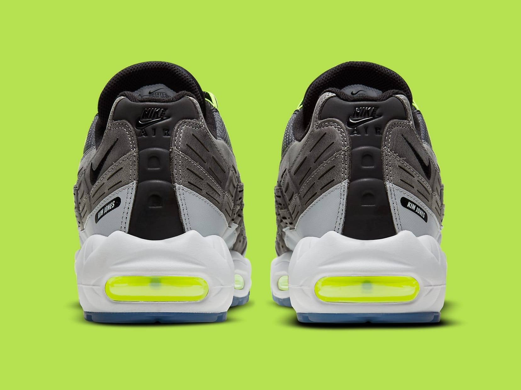 Kim Jones x Nike Air Max 95 Volt Release Date DD1871-002 Heel