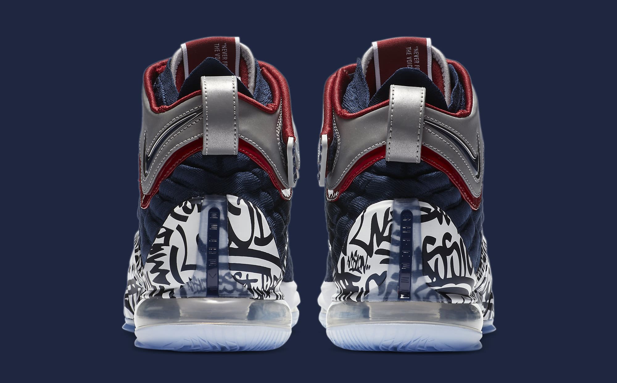 Nike LeBron 17 &#x27;All-Star Graffiti&#x27; CT6047-400 Heel