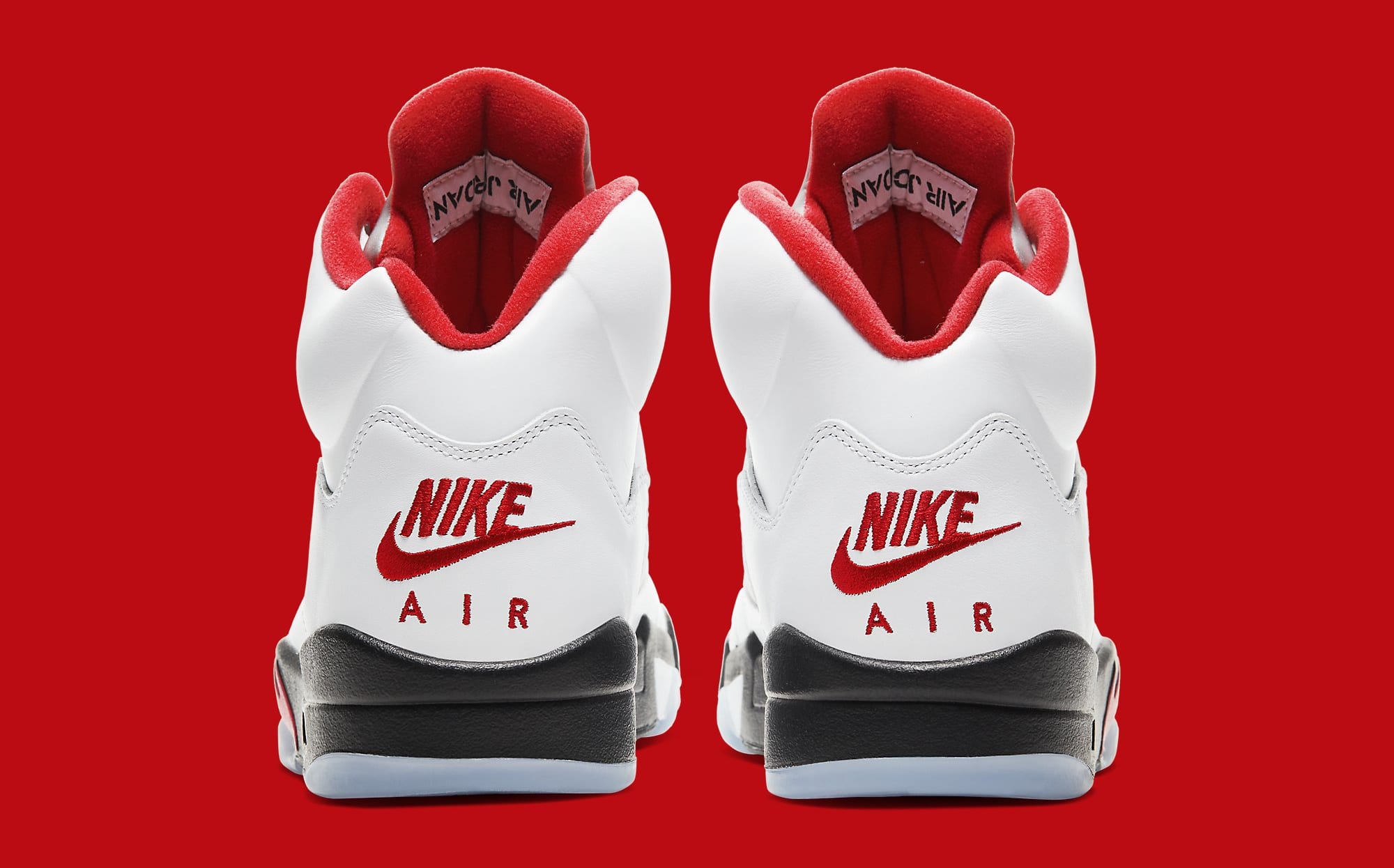 Air Jordan 5 V Retro &#x27;Fire Red&#x27; DA1911-102 Heel