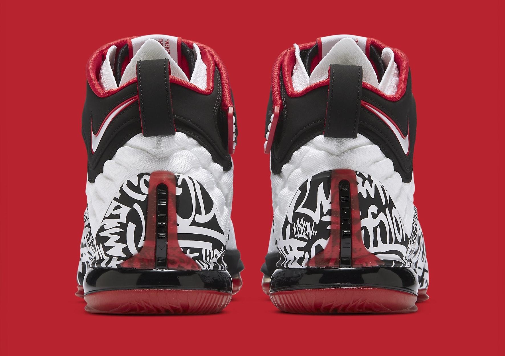 Nike LeBron 17 &#x27;Graffiti&#x27; CT6052-100 Heel